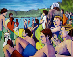 'Bali Beach Boys', 2007 by Janie Samuels