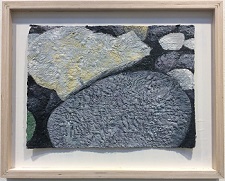 'Ballyvaughan-Burren 1' Encaustic on paper, 15 1/2 x 11 inches, by Susanne K. Arnold