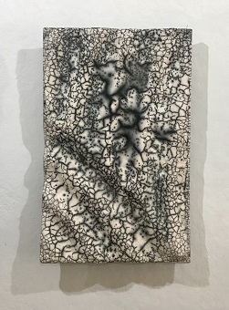 'Zen Rake #4,' by Paul Terrell, 19x12x4 Naked Raku fired Ceramic