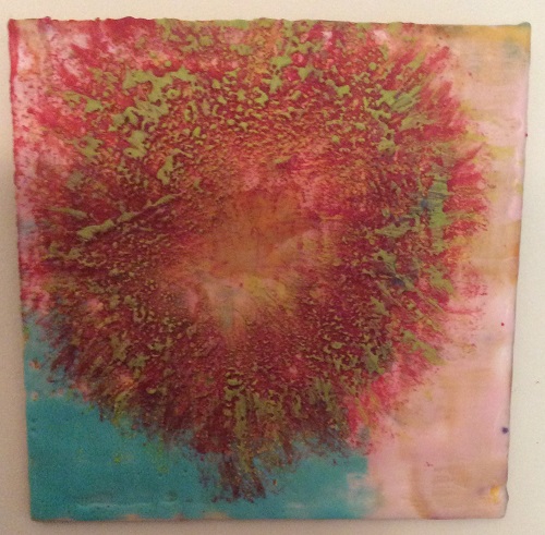 'Untitled' by Elaine Harris, Encaustic, 6 x 6 inches