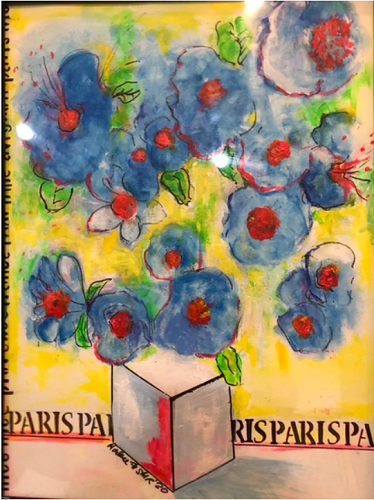 'Blue Flowers (Paris),' by Marlene Fisher