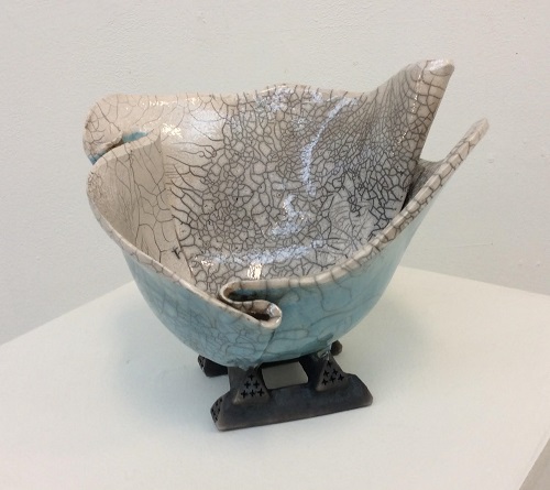 'Raku Bowl', ceramics by David Camden