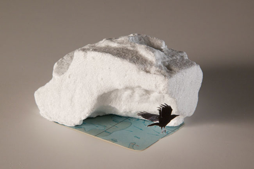 'Untitled (ice and bird)' by Mary Eisendrath